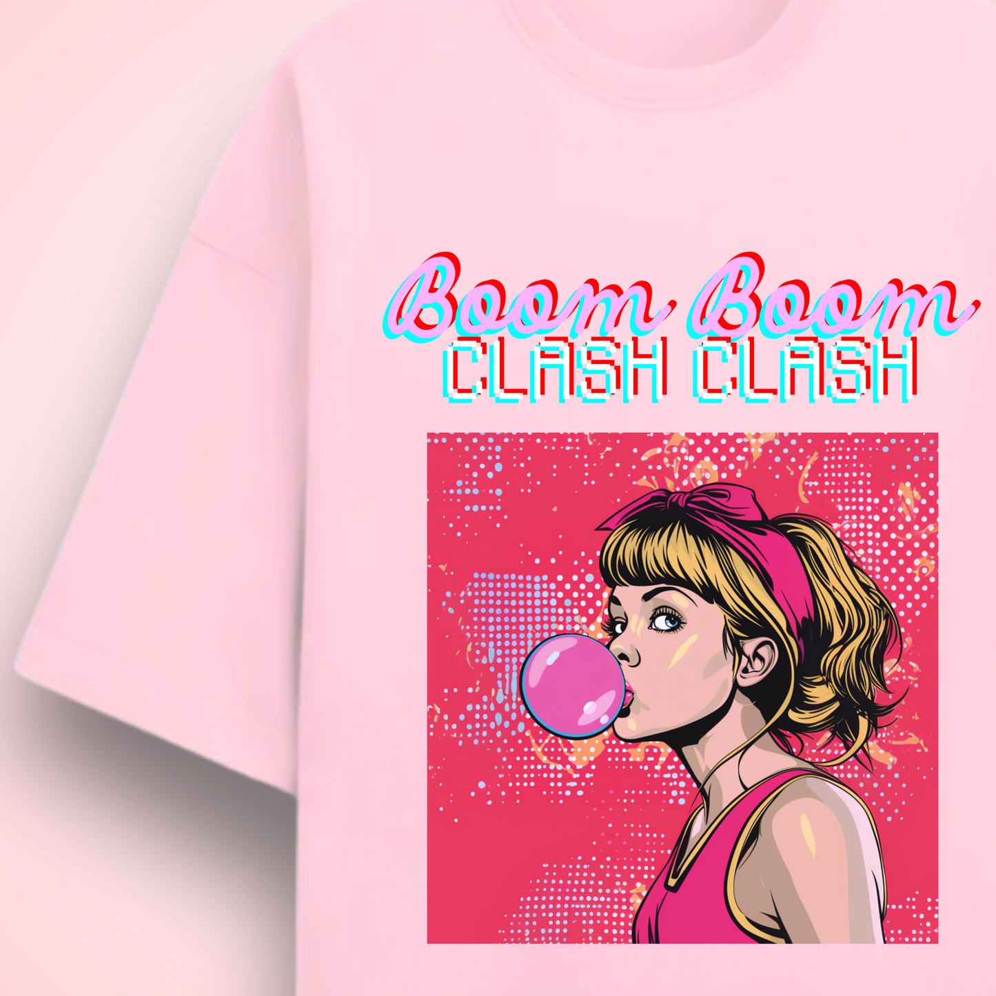 BOOM BOOM CLASH CLASH OVERSIZED T-SHIRT