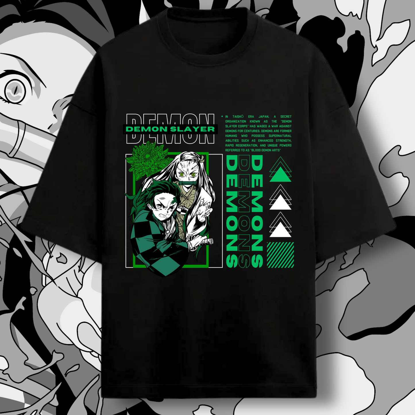 Tanjiro Nezuko "Demon Definition" Oversized T-Shirt