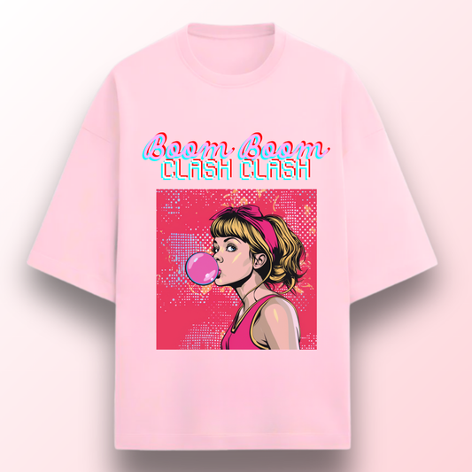 BOOM BOOM CLASH CLASH OVERSIZED T-SHIRT