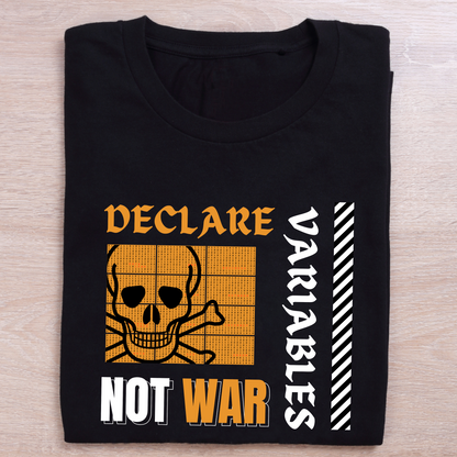 DECLARE VARIABLES NOT WAR