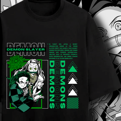 Tanjiro Nezuko "Demon Definition" Oversized T-Shirt