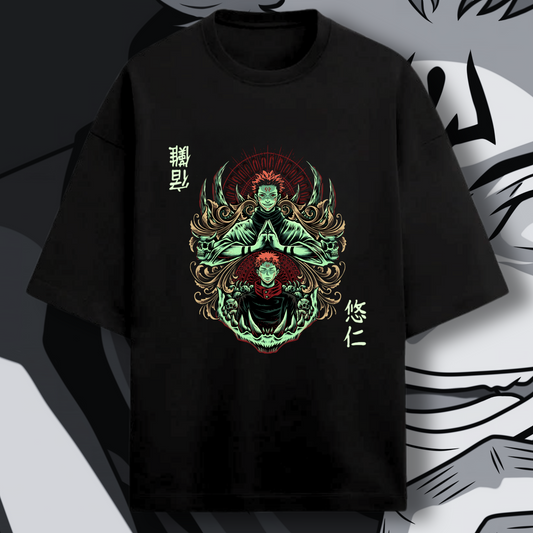 Itadori v Sukuna  Oversized T-Shirt