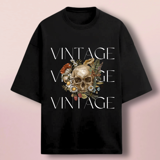 VINTAGE SKULL OVERSIZED T-SHIRT