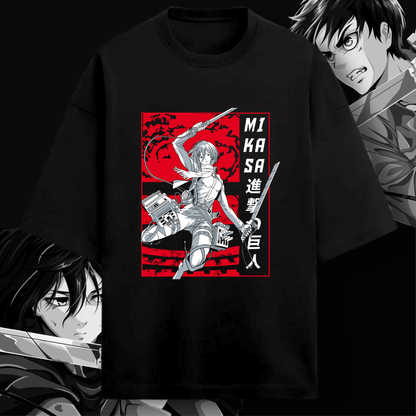 Mikasa Ackerman Oversized T-Shirt