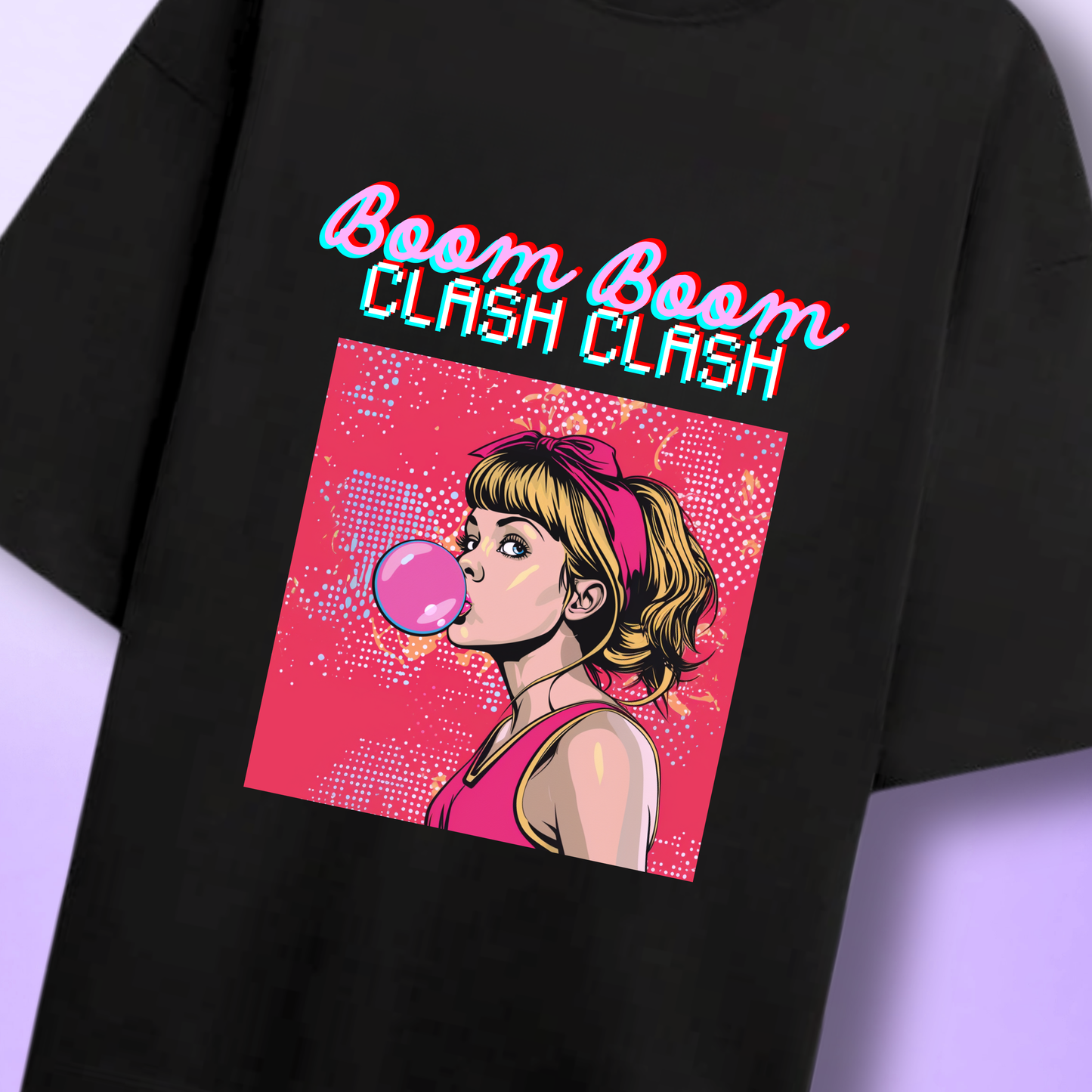 BOOM BOOM CLASH CLASH OVERSIZED T-SHIRT