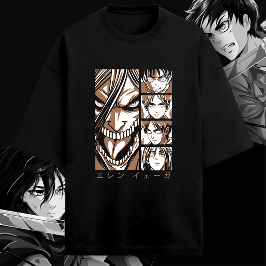 Eren Yeager Attack Titan Oversized T-Shirt