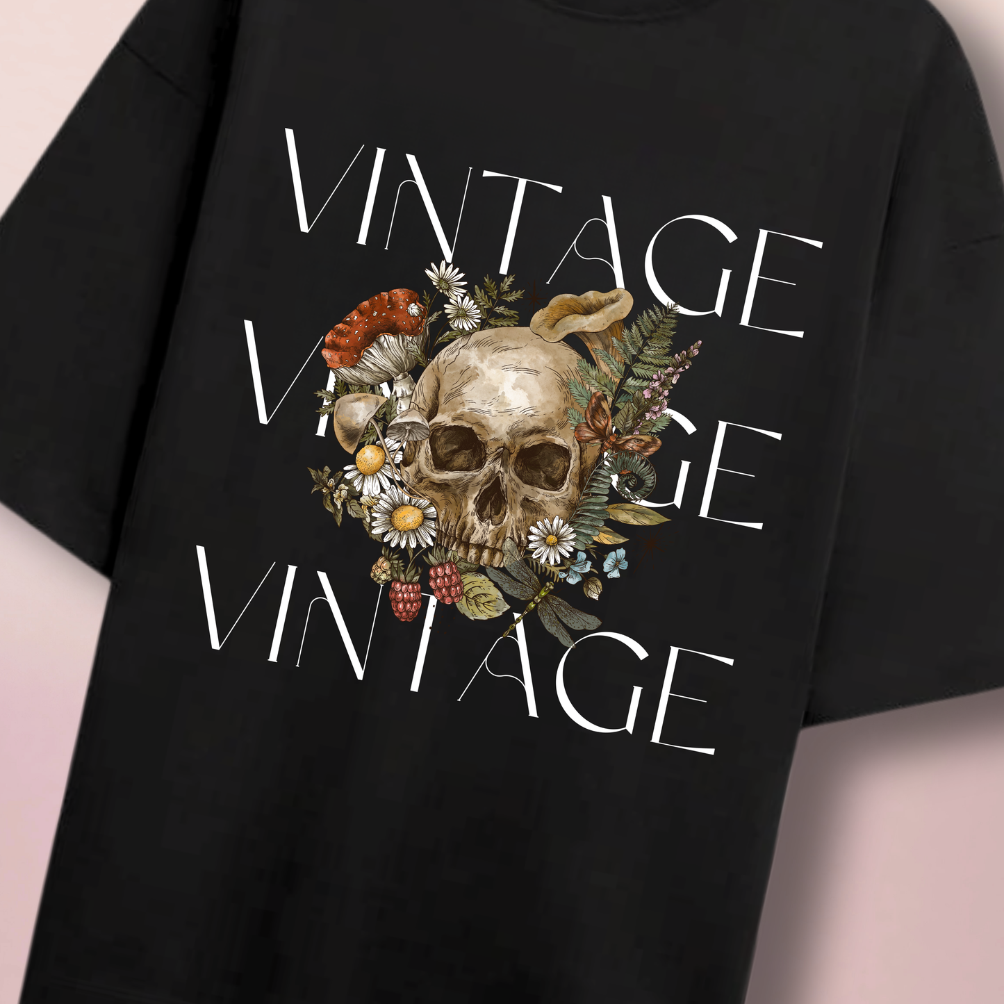 VINTAGE SKULL OVERSIZED T-SHIRT